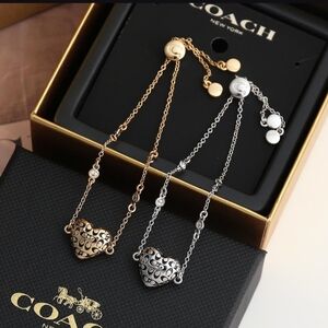 Coach Puff Heart Slider bracelet